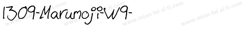 1309-Marumoji-W9字体转换