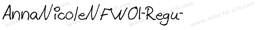 AnnaNicoleNFW01-Regu字体转换