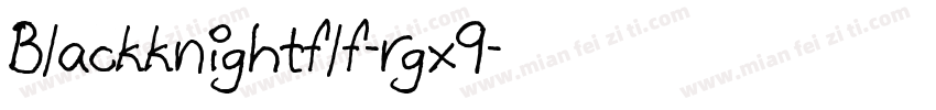 Blackknightflf-rgx9字体转换