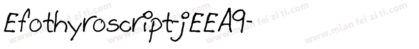 Efothyroscript-jEEA9字体转换