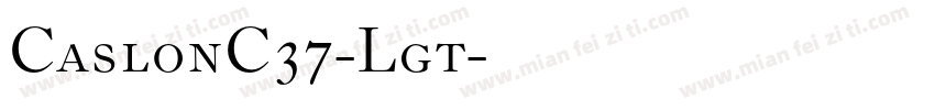 CaslonC37-Lgt字体转换