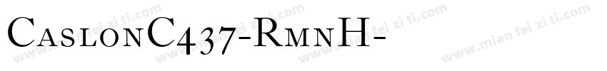 CaslonC437-RmnH字体转换