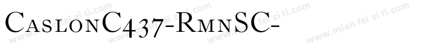 CaslonC437-RmnSC字体转换