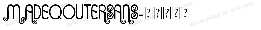 MADEQOutersans字体转换