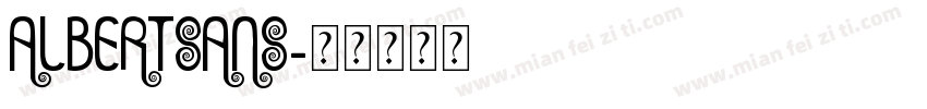 albertsans字体转换