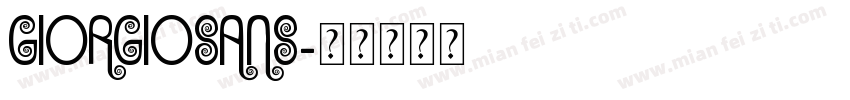 giorgiosans字体转换