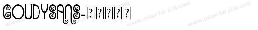 goudysans字体转换