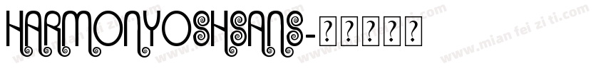 harmonyoshsans字体转换
