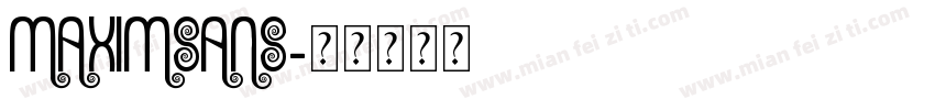 maximsans字体转换