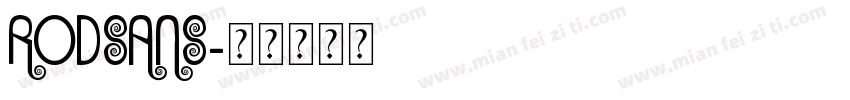 rodsans字体转换
