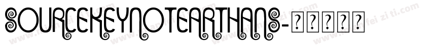 sourcekeynotearthans字体转换