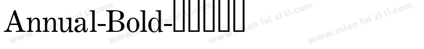 Annual-Bold字体转换