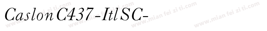 CaslonC437-ItlSC字体转换
