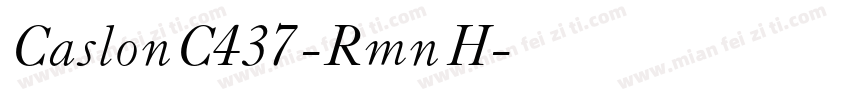 CaslonC437-RmnH字体转换