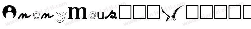 Anonymous手写体字体转换
