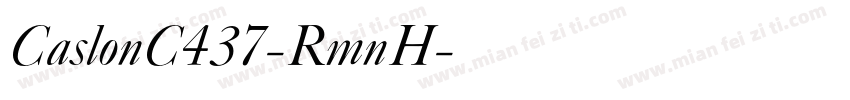 CaslonC437-RmnH字体转换
