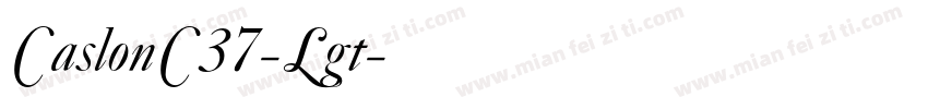 CaslonC37-Lgt字体转换