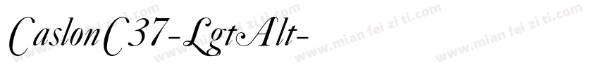 CaslonC37-LgtAlt字体转换