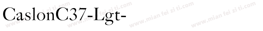 CaslonC37-Lgt字体转换