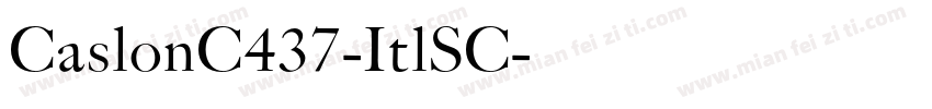 CaslonC437-ItlSC字体转换