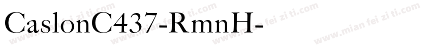CaslonC437-RmnH字体转换