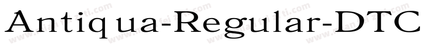 Antiqua-Regular-DTC字体转换