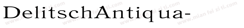 DelitschAntiqua字体转换