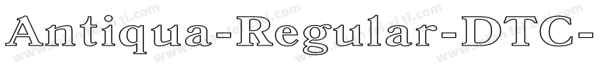 Antiqua-Regular-DTC字体转换