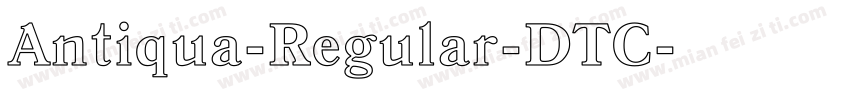 Antiqua-Regular-DTC字体转换