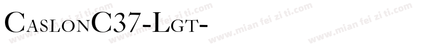 CaslonC37-Lgt字体转换