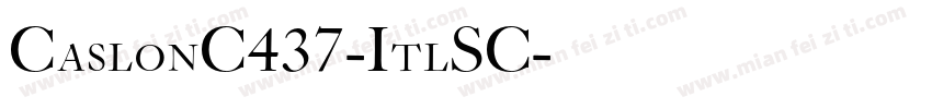 CaslonC437-ItlSC字体转换