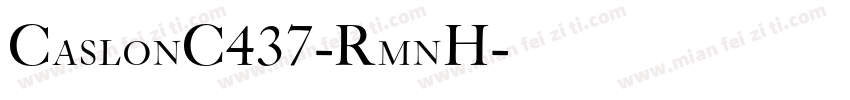 CaslonC437-RmnH字体转换