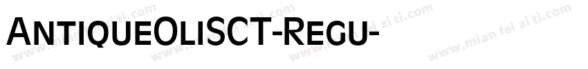 AntiqueOliSCT-Regu字体转换