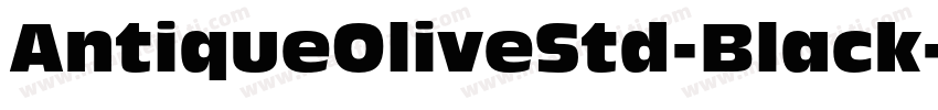 AntiqueOliveStd-Black字体转换