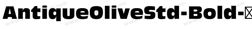 AntiqueOliveStd-Bold字体转换