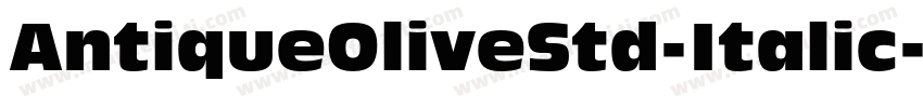 AntiqueOliveStd-Italic字体转换