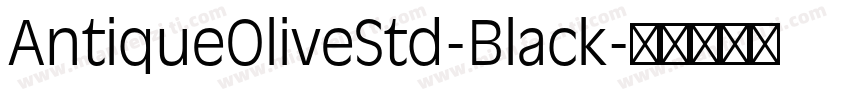 AntiqueOliveStd-Black字体转换