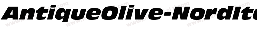 AntiqueOlive-NordItalic字体转换
