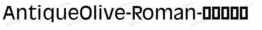 AntiqueOlive-Roman字体转换