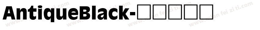AntiqueBlack字体转换