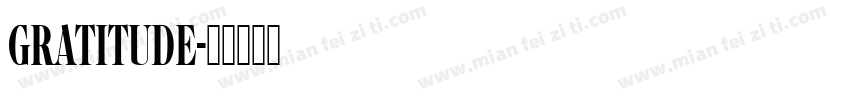 Gratitude字体转换