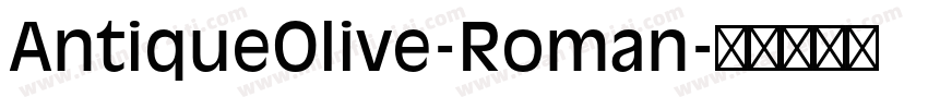AntiqueOlive-Roman字体转换