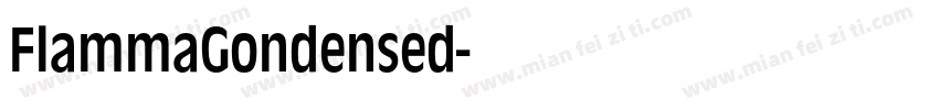 FlammaGondensed字体转换