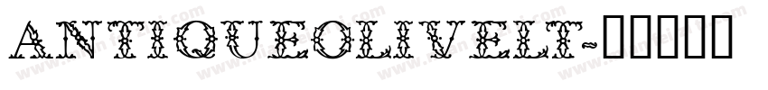 AntiqueOliveLT字体转换