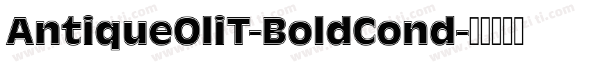 AntiqueOliT-BoldCond字体转换