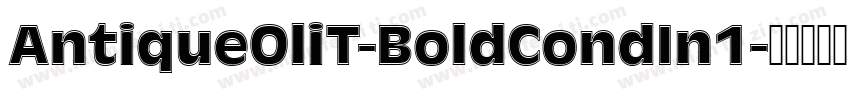 AntiqueOliT-BoldCondIn1字体转换