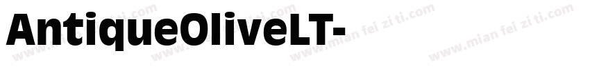 AntiqueOliveLT字体转换