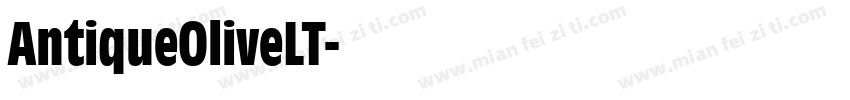 AntiqueOliveLT字体转换