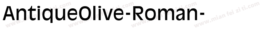 AntiqueOlive-Roman字体转换