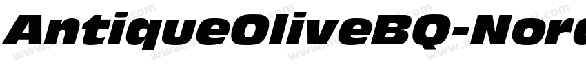 AntiqueOliveBQ-NordItalic字体转换